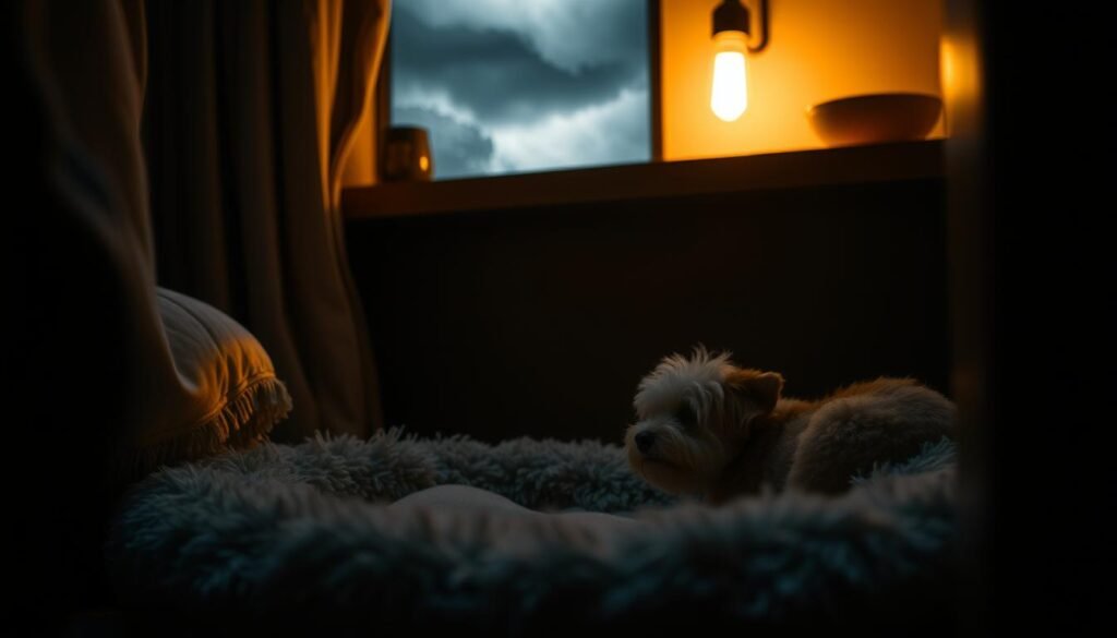 pet safe space during storm