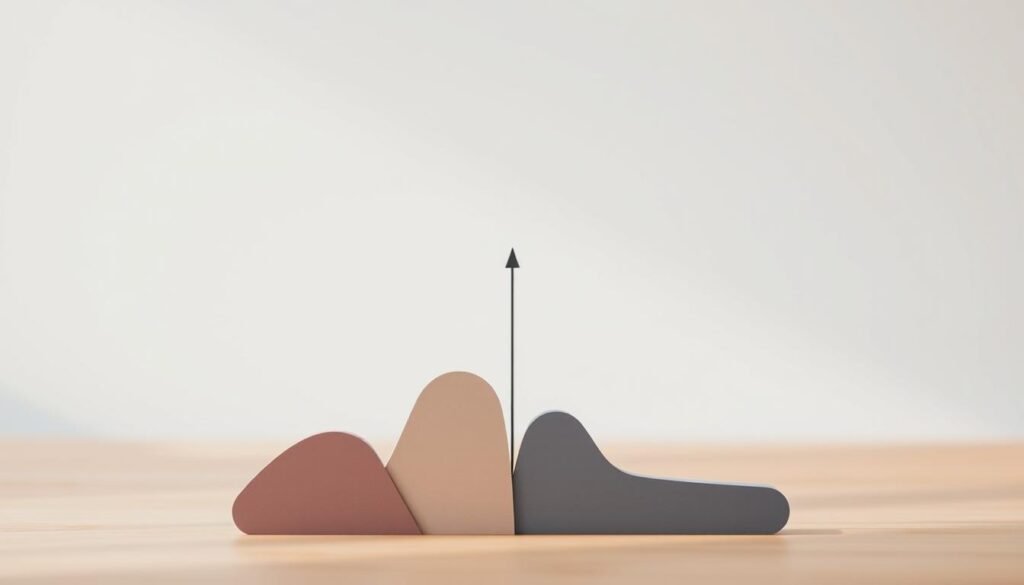 A detailed skills gap analysis diagram against a minimalist backdrop. In the foreground, a series of abstract shapes in muted tones depict different skill areas, with gaps and misalignments between them. The middle ground features a subtle grid structure, symbolizing the analytical framework. In the background, a soft, blurred gradient evokes a sense of introspection and personal growth. Lighting is soft and diffused, creating a contemplative atmosphere. The overall composition conveys a thoughtful, data-driven approach to identifying and bridging skill gaps for personal development.